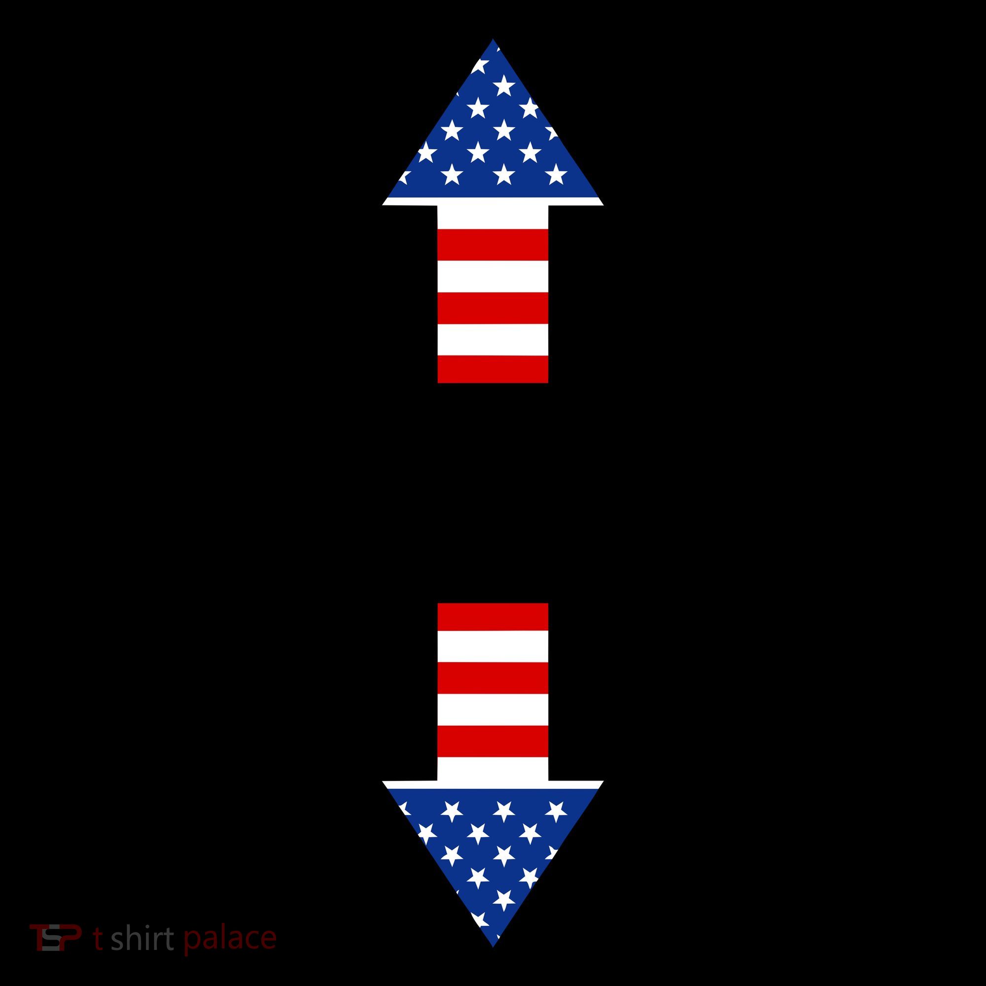 Two-Seater USA Flag Arrows Funny Coffee Mug