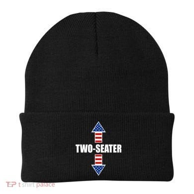 Two-Seater USA Flag Arrows Funny Beanie