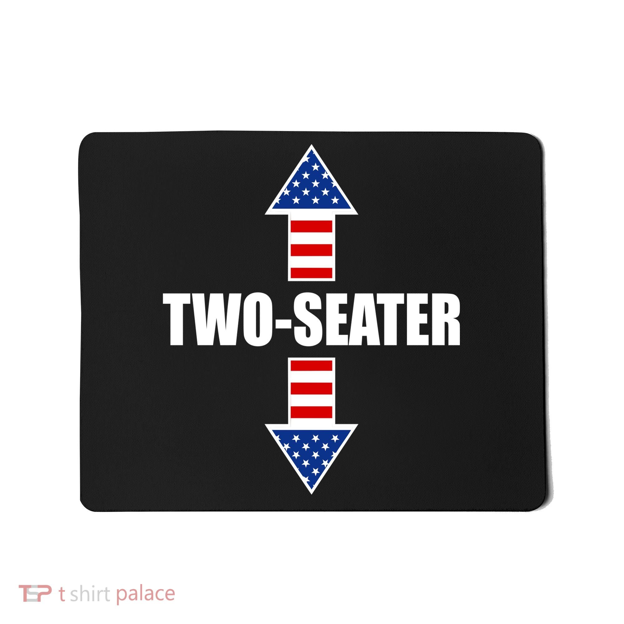Two-Seater USA Flag Arrows Funny Mousepad