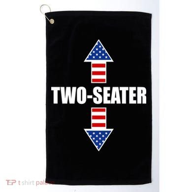 Two-Seater USA Flag Arrows Funny Golf Towel