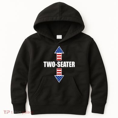 Two-Seater USA Flag Arrows Funny Kids Hoodie