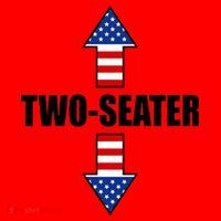 Two-Seater USA Flag Arrows Funny Santa Hat thumb 1