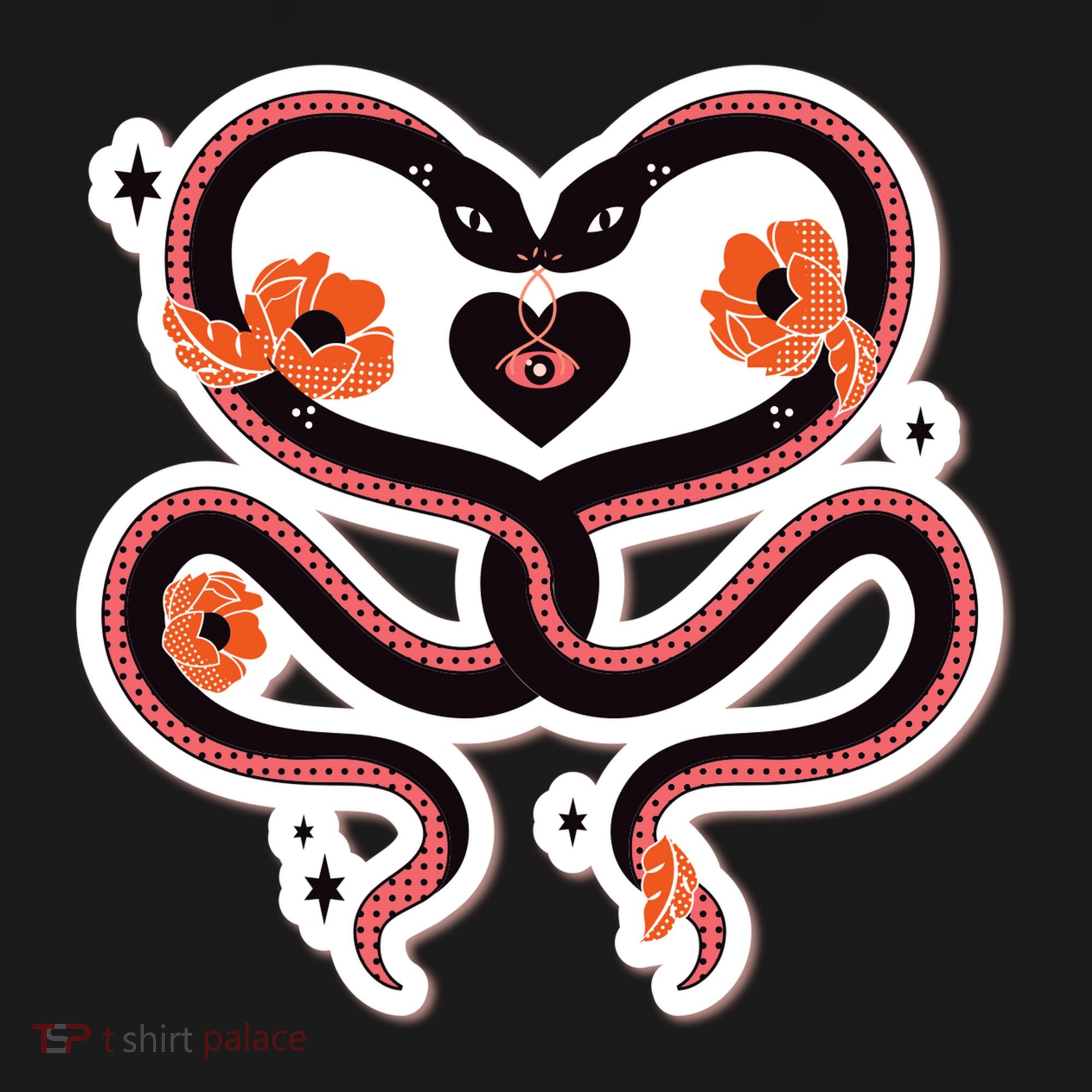 Two Snakes Sad Romance Bucket Hat