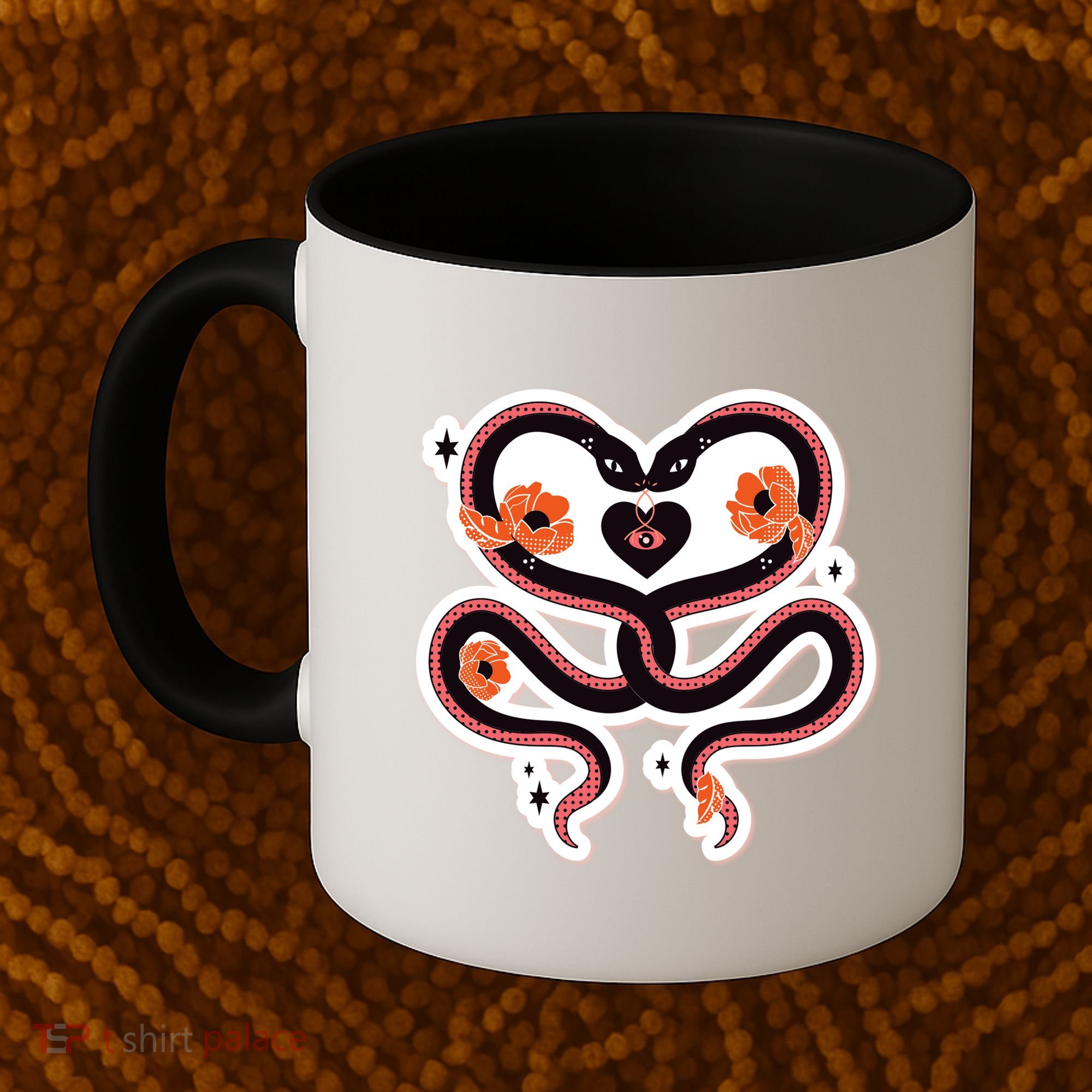 Two Snakes Sad Romance Coffee Mug