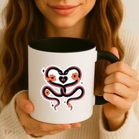 Two Snakes Sad Romance Coffee Mug thumb 3
