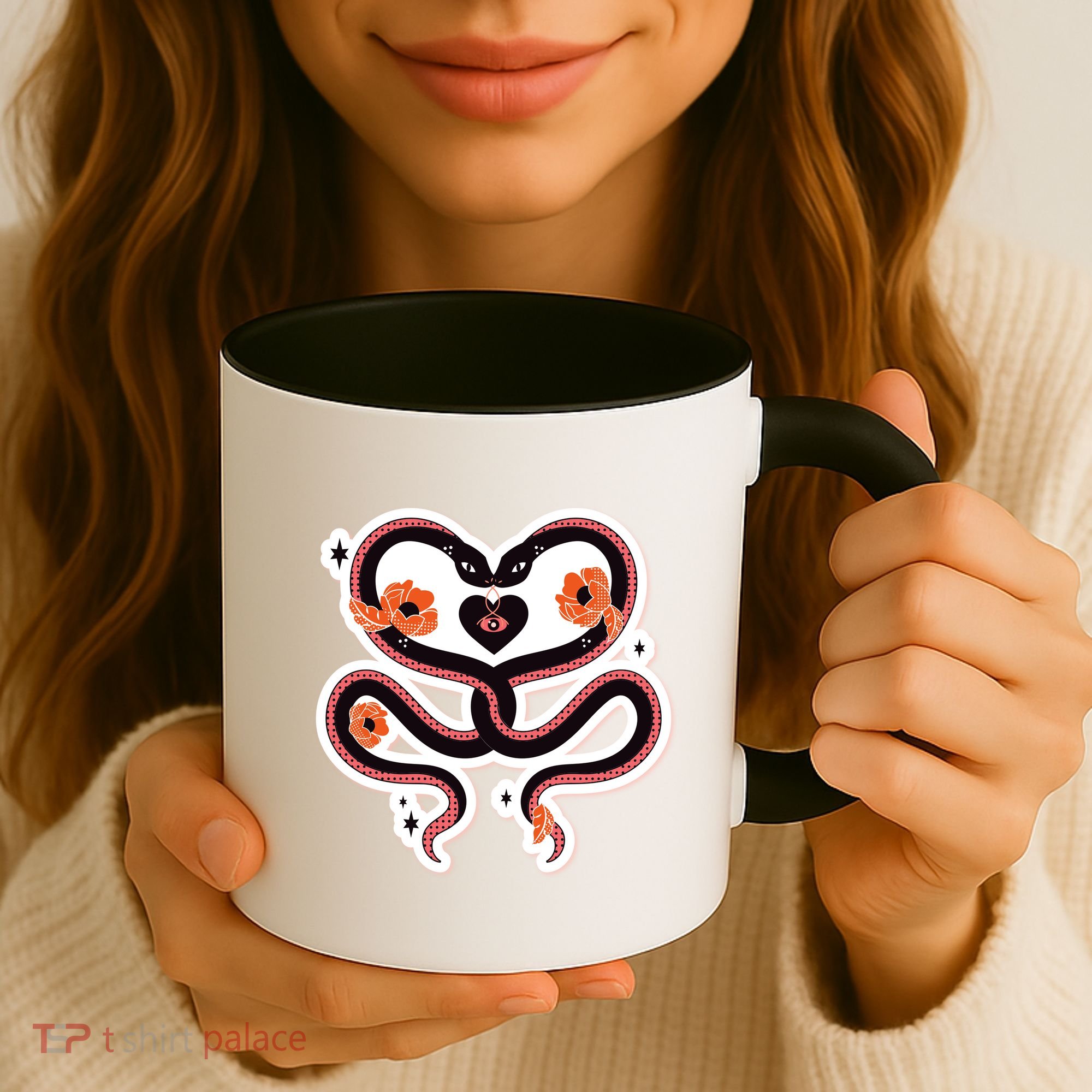 Two Snakes Sad Romance Coffee Mug