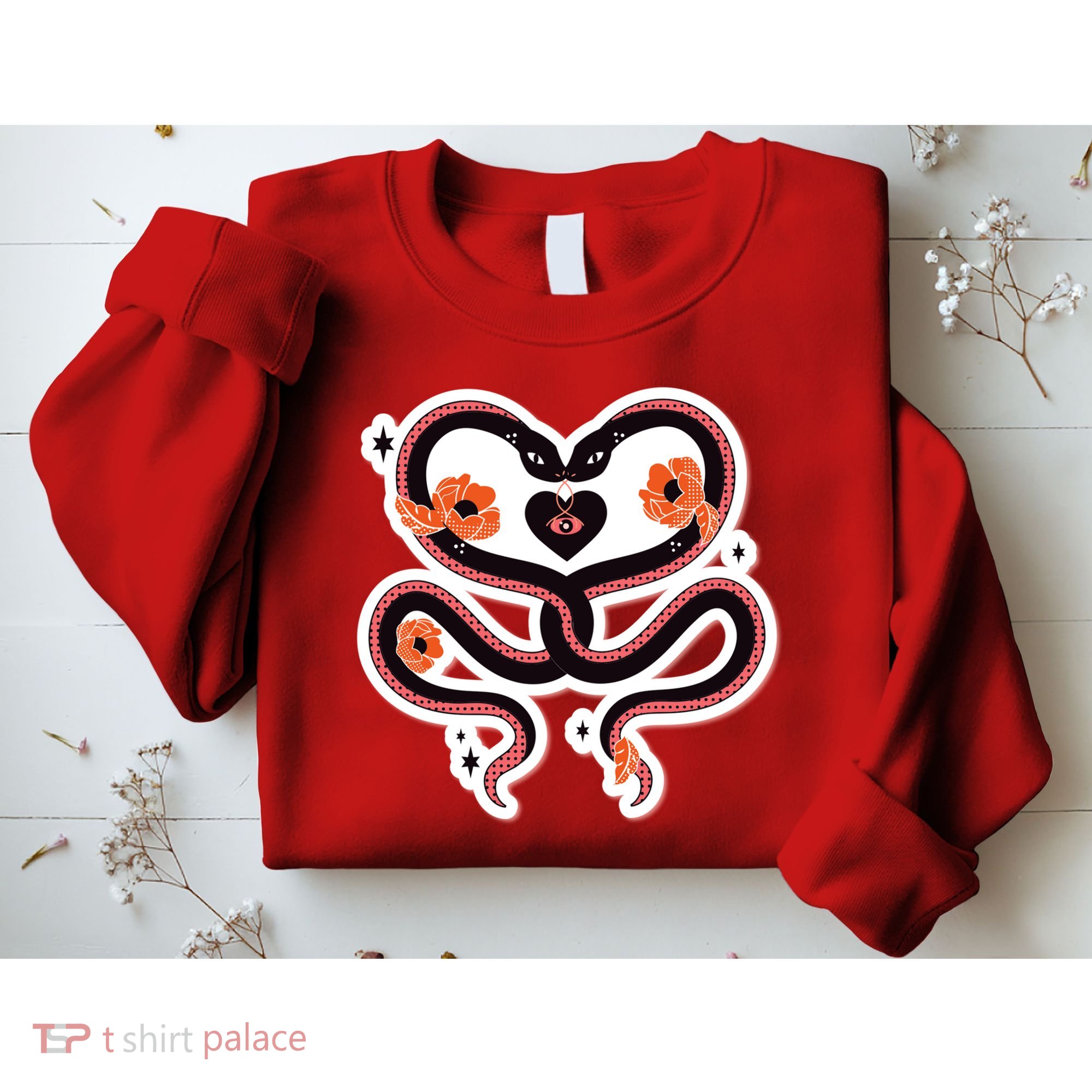 Two Snakes Sad Romance Sweatshirt