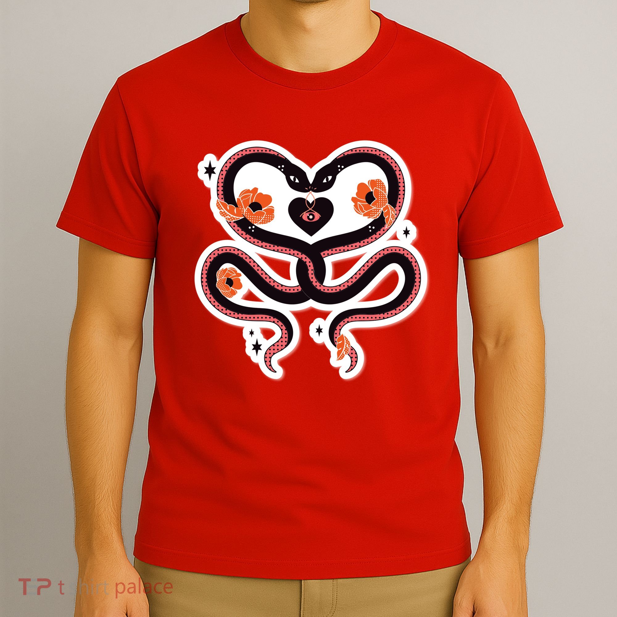 Two Snakes Sad Romance T-Shirt