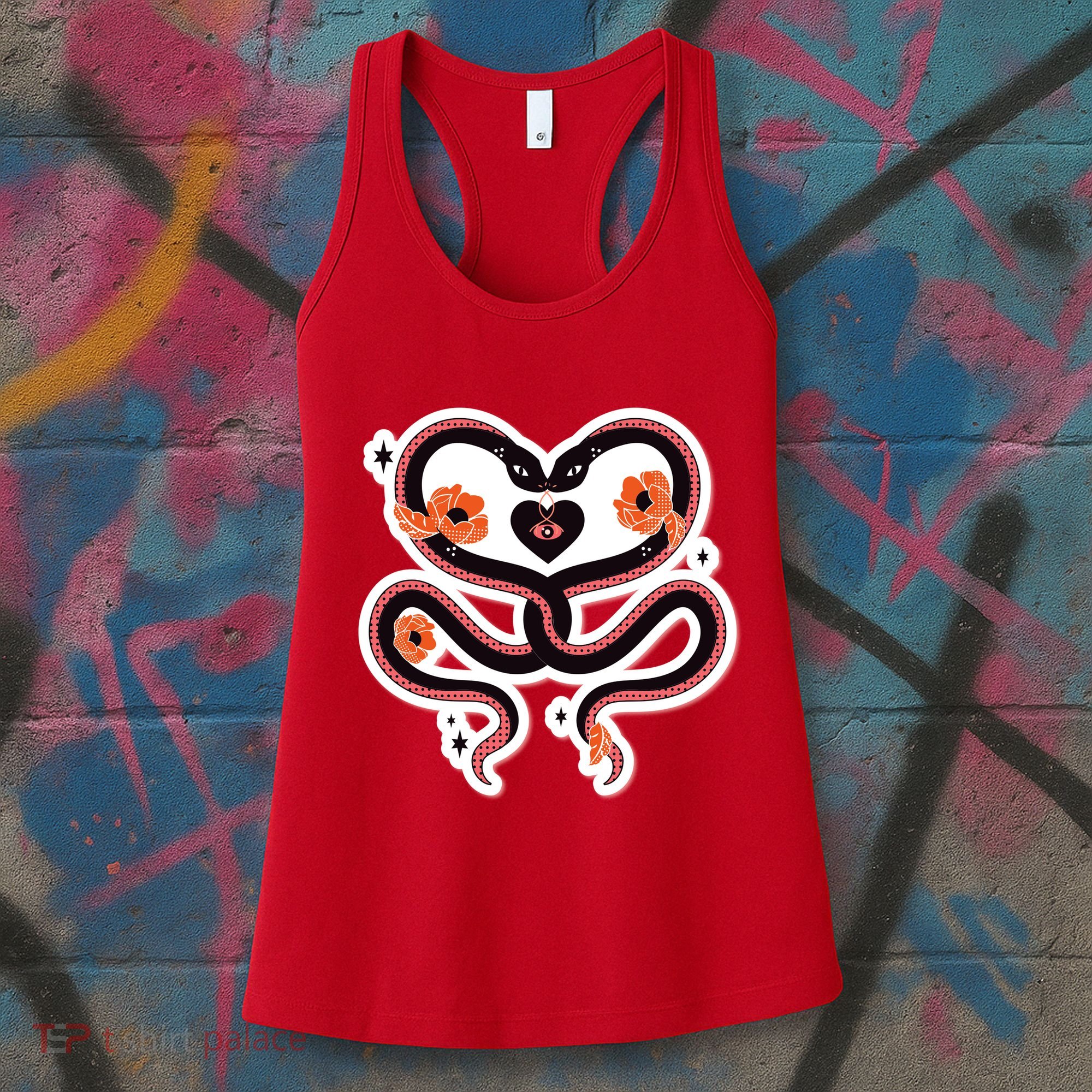 Two Snakes Sad Romance Women's Tank Top