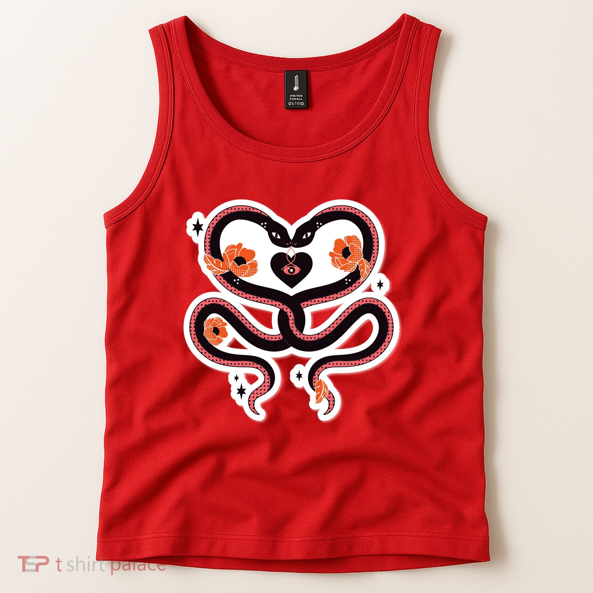 Two Snakes Sad Romance Tank Top