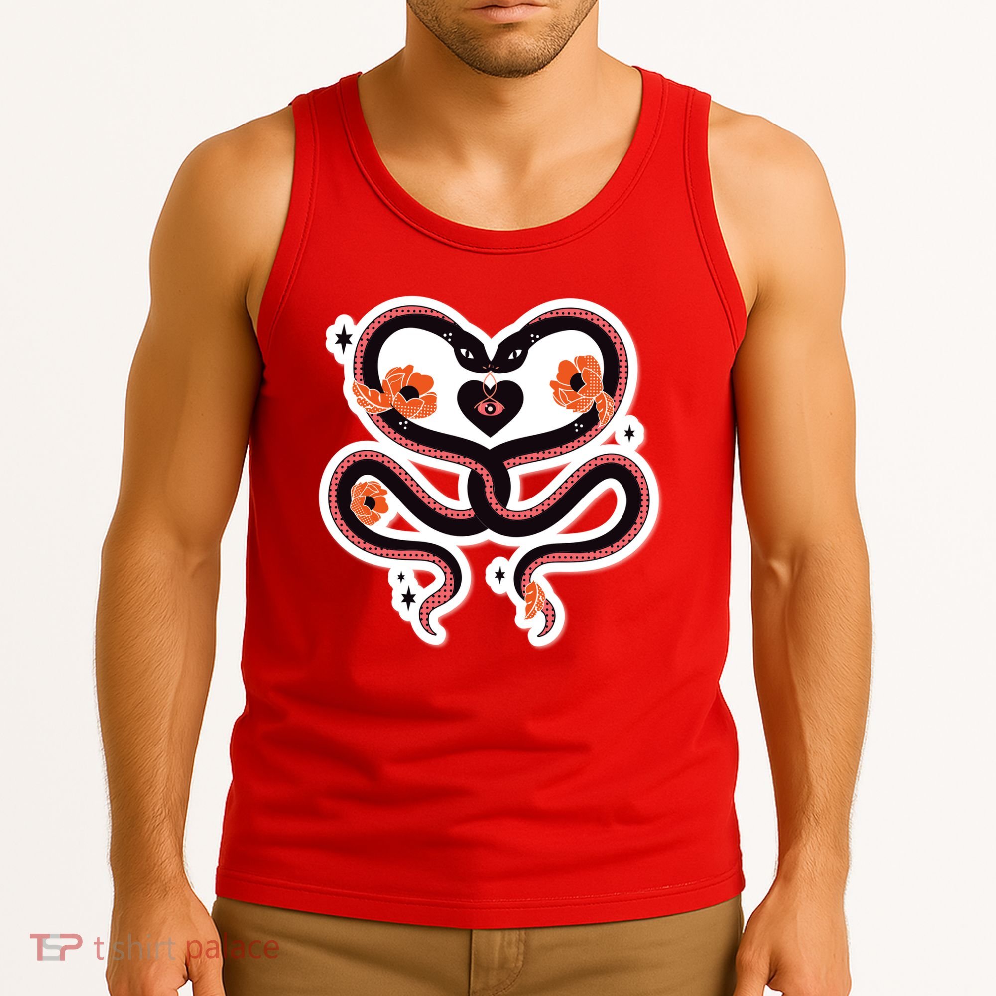 Two Snakes Sad Romance Tank Top