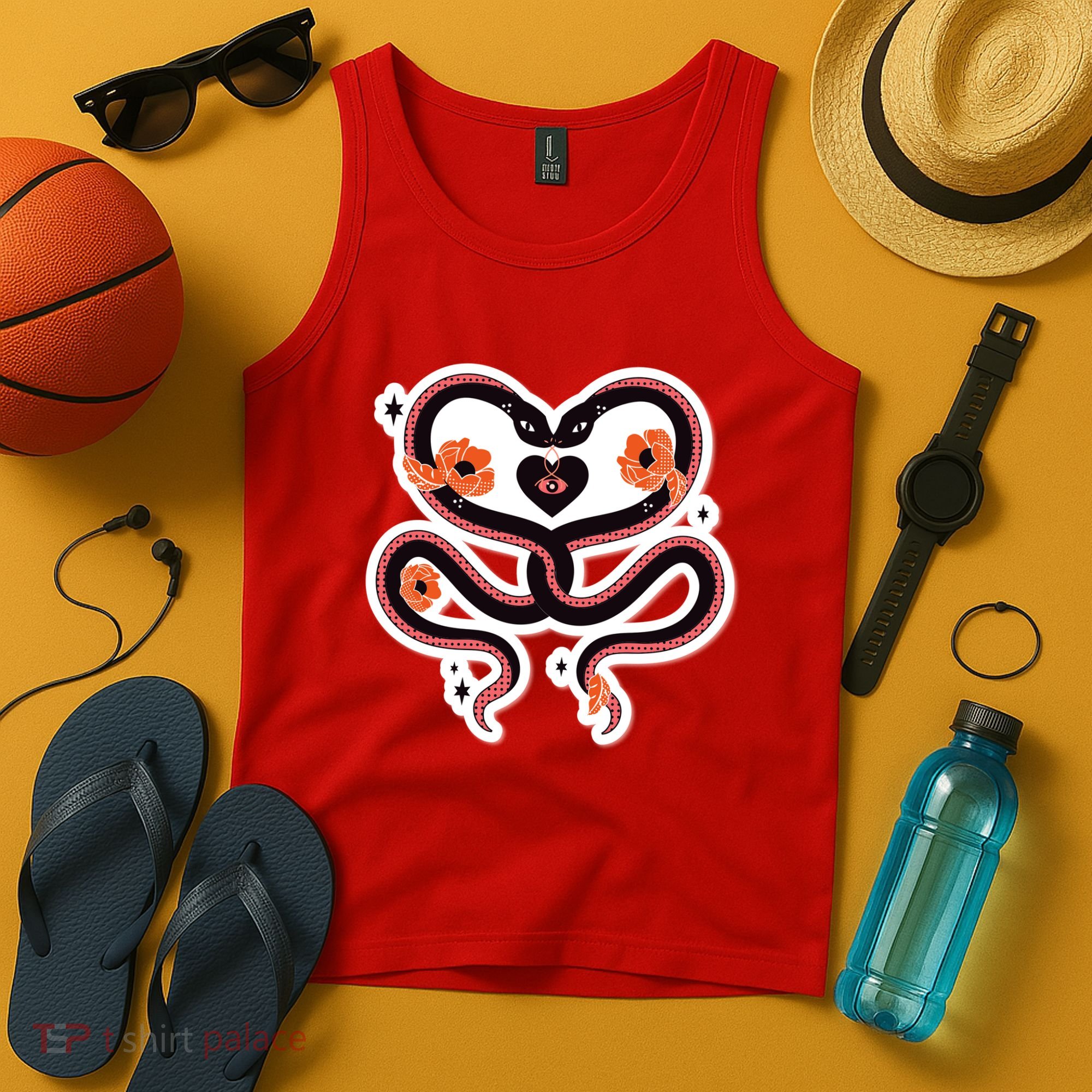 Two Snakes Sad Romance Tank Top