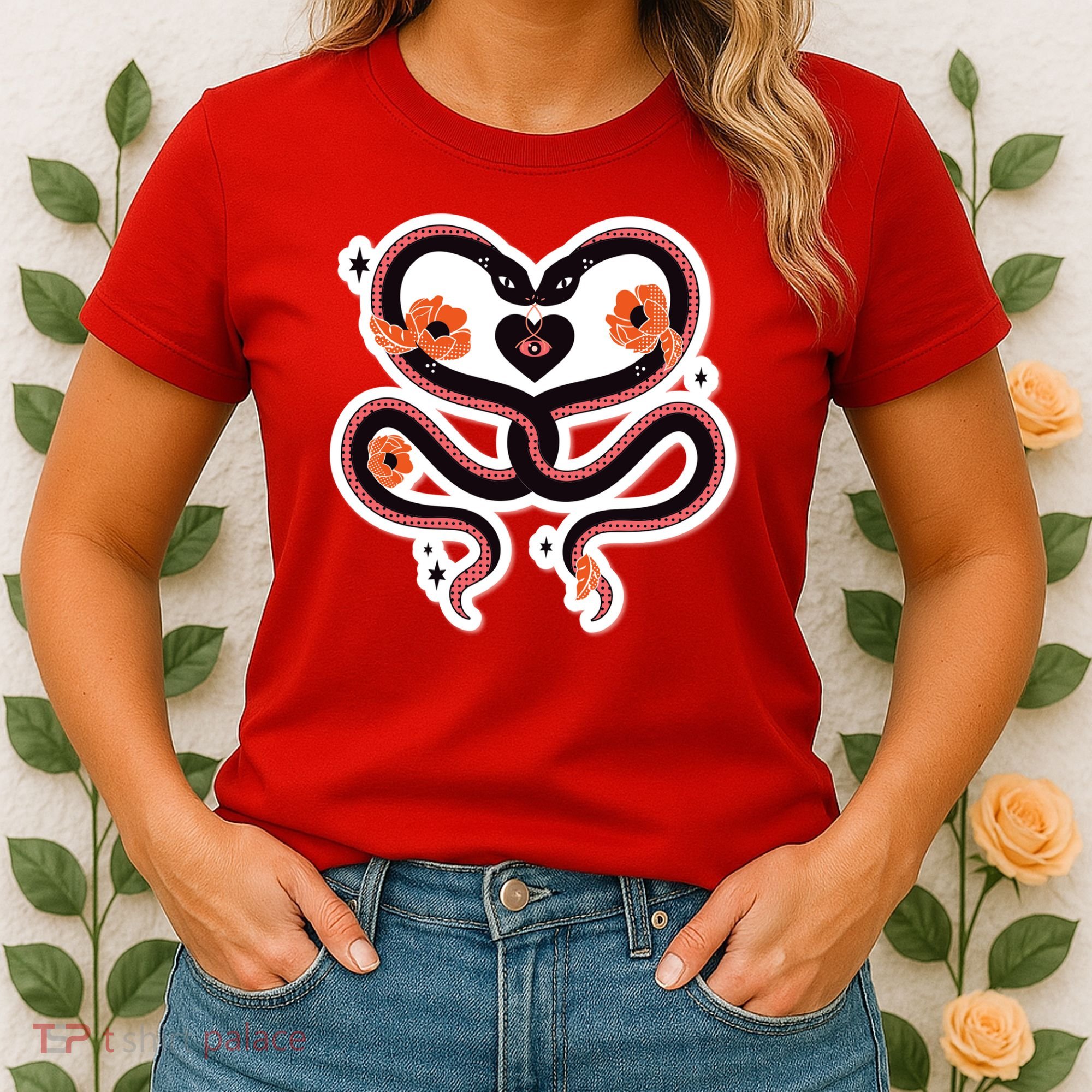 Two Snakes Sad Romance Women's T-Shirt