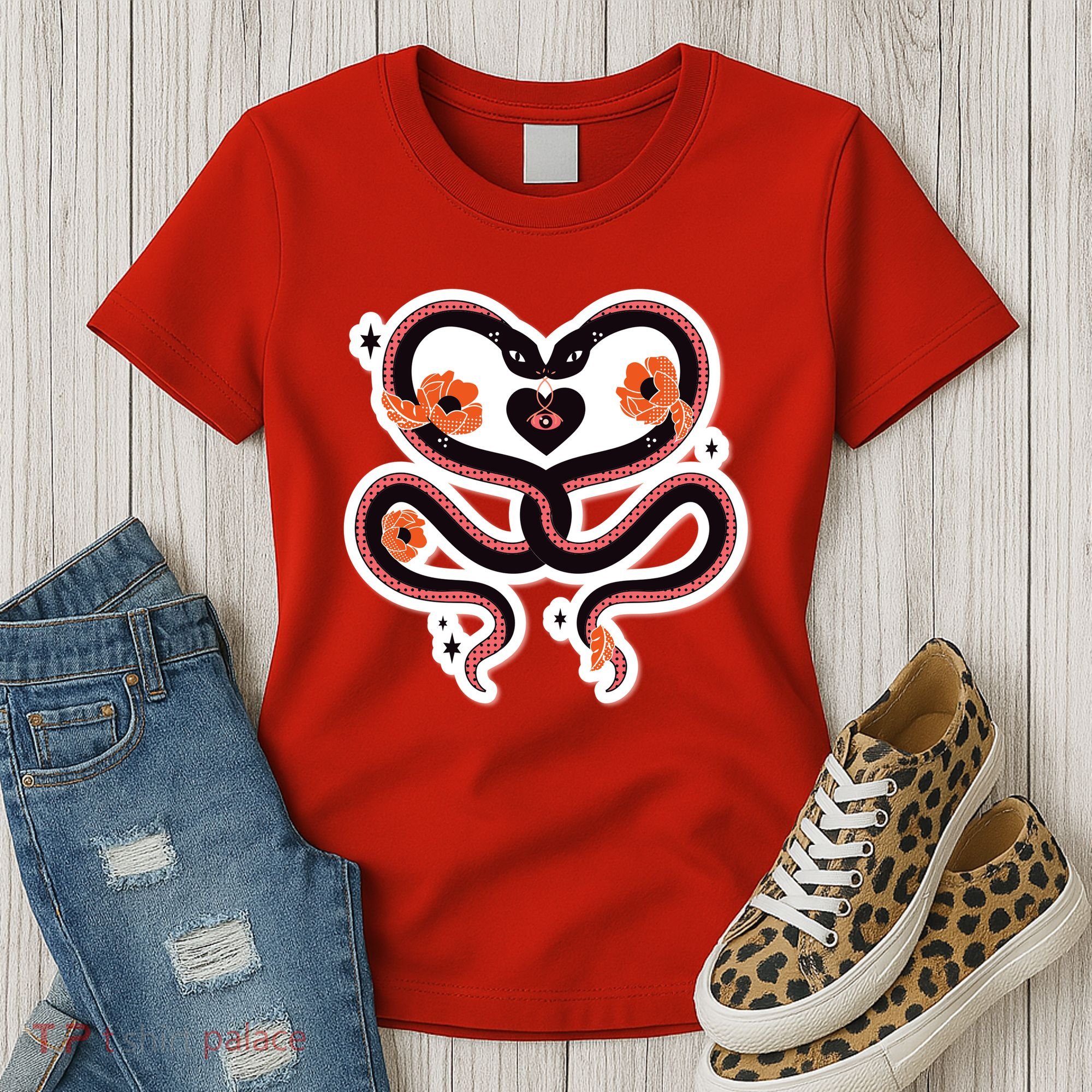 Two Snakes Sad Romance Women's T-Shirt