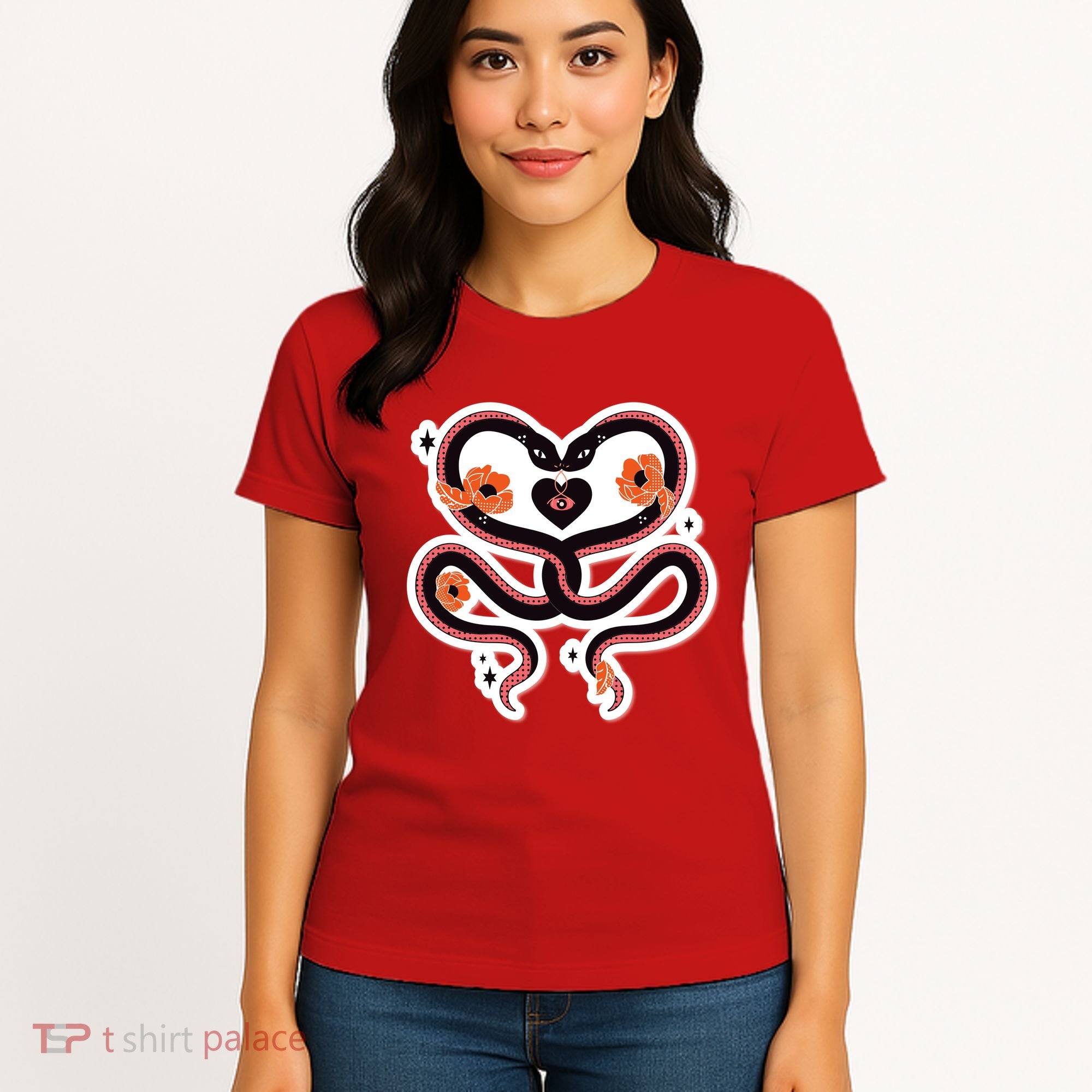 Two Snakes Sad Romance Women's T-Shirt