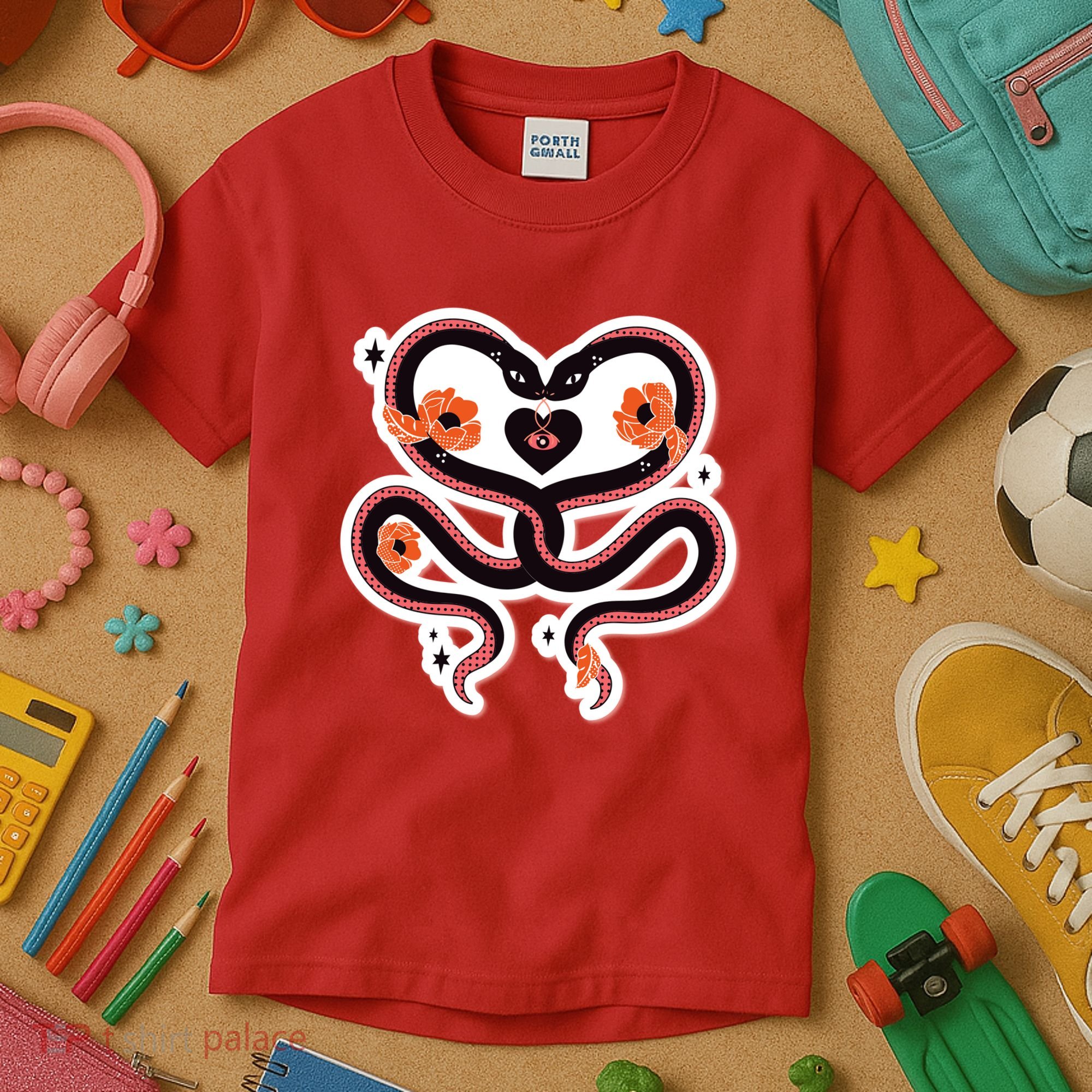 Two Snakes Sad Romance Kids T-Shirt