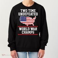 Two Time Undefeated World War Champs Women's Sweatshirt thumb 0