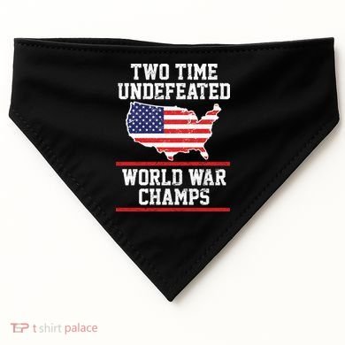 Two Time Undefeated World War Champs USA-Made Doggie Bandana