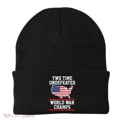 Two Time Undefeated World War Champs Beanie