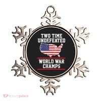 Two Time Undefeated World War Champs Ornament thumb 0