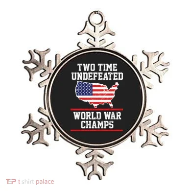 Two Time Undefeated World War Champs Ornament