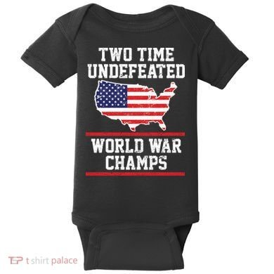 Two Time Undefeated World War Champs Baby Bodysuit