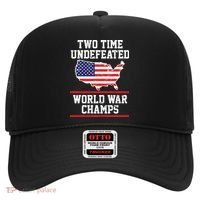 Two Time Undefeated World War Champs Hat thumb 0