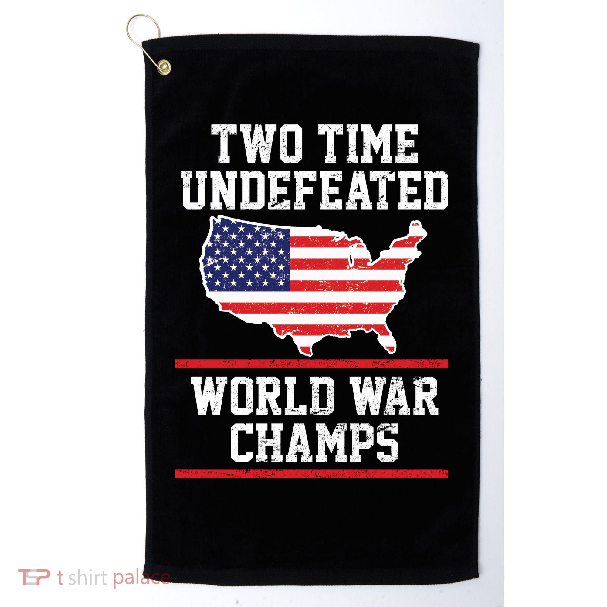 Two Time Undefeated World War Champs Golf Towel