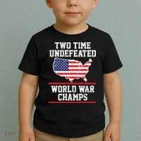 Two Time Undefeated World War Champs Toddler T-Shirt thumb 2