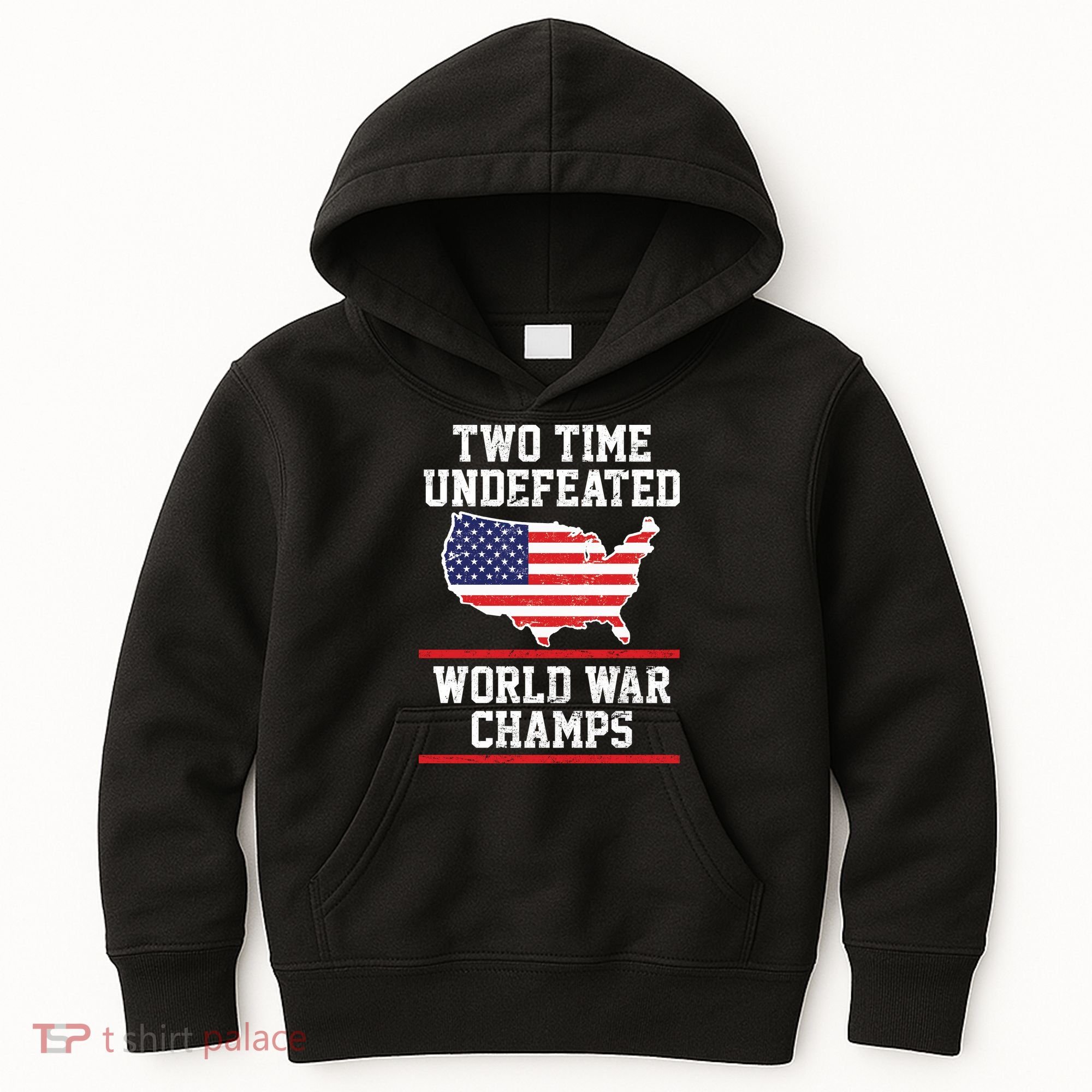 Two Time Undefeated World War Champs Kids Hoodie