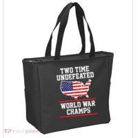 Two Time Undefeated World War Champs Tote Bag thumb 2