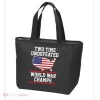 Two Time Undefeated World War Champs Tote Bag thumb 3