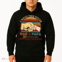 Two Titles Dad And Pap I Rock Them Both Hoodie thumb 2