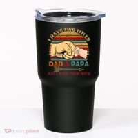 Two Titles Dad And Pap I Rock Them Both Tumbler thumb 0