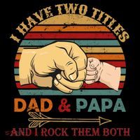 Two Titles Dad And Pap I Rock Them Both Mousepad thumb 1