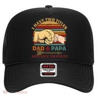 Two Titles Dad And Pap I Rock Them Both Hat thumb 0