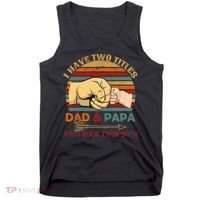 Two Titles Dad And Pap I Rock Them Both Tank Top thumb 0