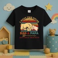 Two Titles Dad And Pap I Rock Them Both Toddler T-Shirt thumb 3