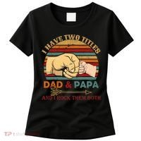 Two Titles Dad And Pap I Rock Them Both Women's T-Shirt thumb 0