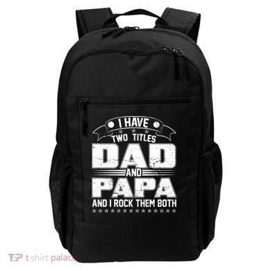 Two Titles Dad And Papa Backpack