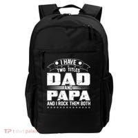 Two Titles Dad And Papa Backpack thumb 0