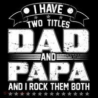 Two Titles Dad And Papa Backpack thumb 2