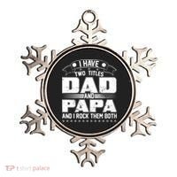 Two Titles Dad And Papa Ornament thumb 0