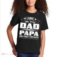 Two Titles Dad And Papa Kids T-Shirt thumb 2