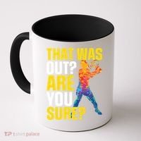 That Was Out Are You Sure Sport Tennis Cool Gift Coffee Mug thumb 0