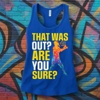That Was Out Are You Sure Sport Tennis Cool Gift Women's Tank Top thumb 3