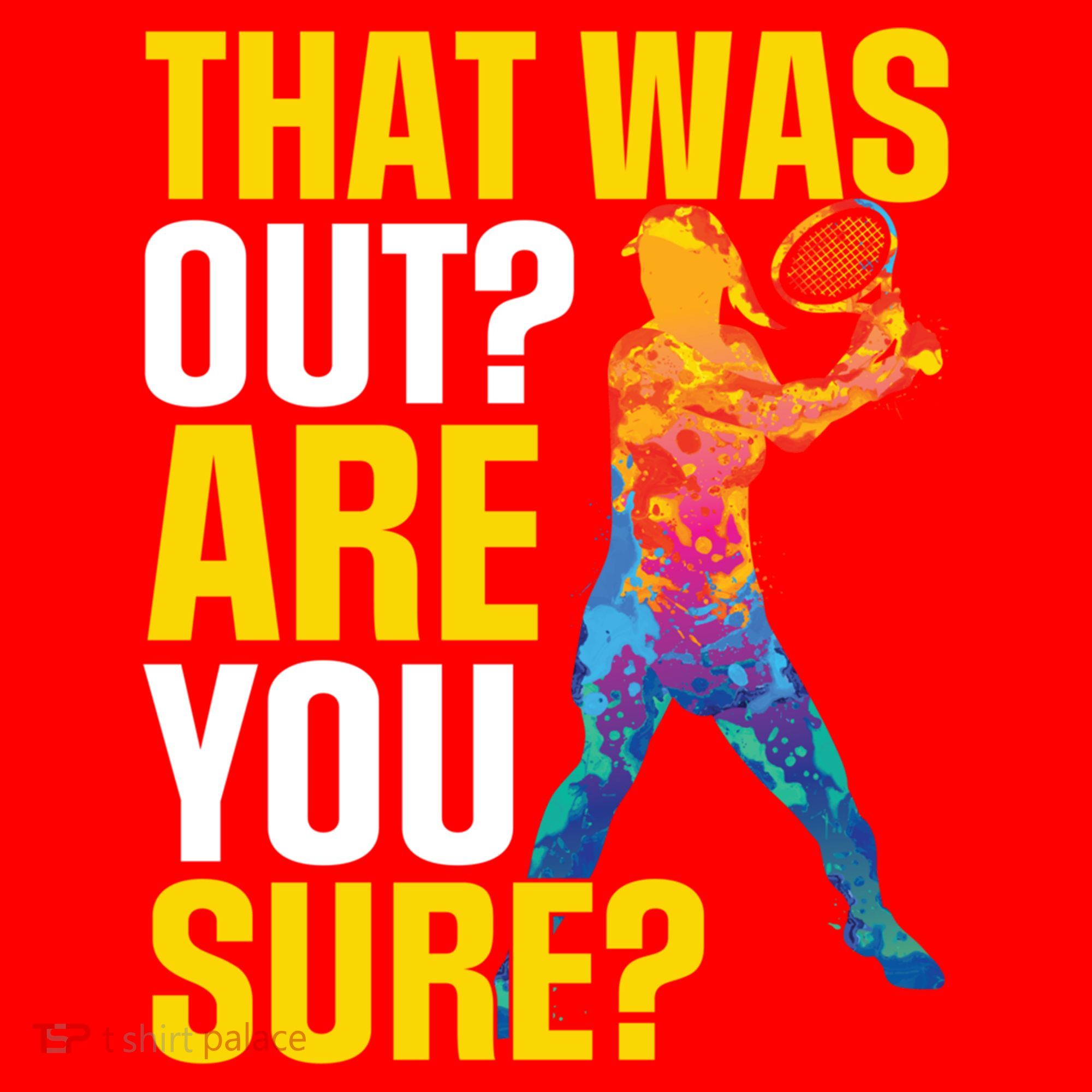 That Was Out Are You Sure Sport Tennis Cool Gift Santa Hat