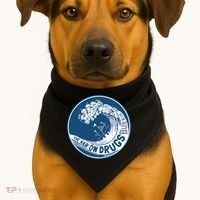 The War On Drugs USA-Made Doggie Bandana thumb 1