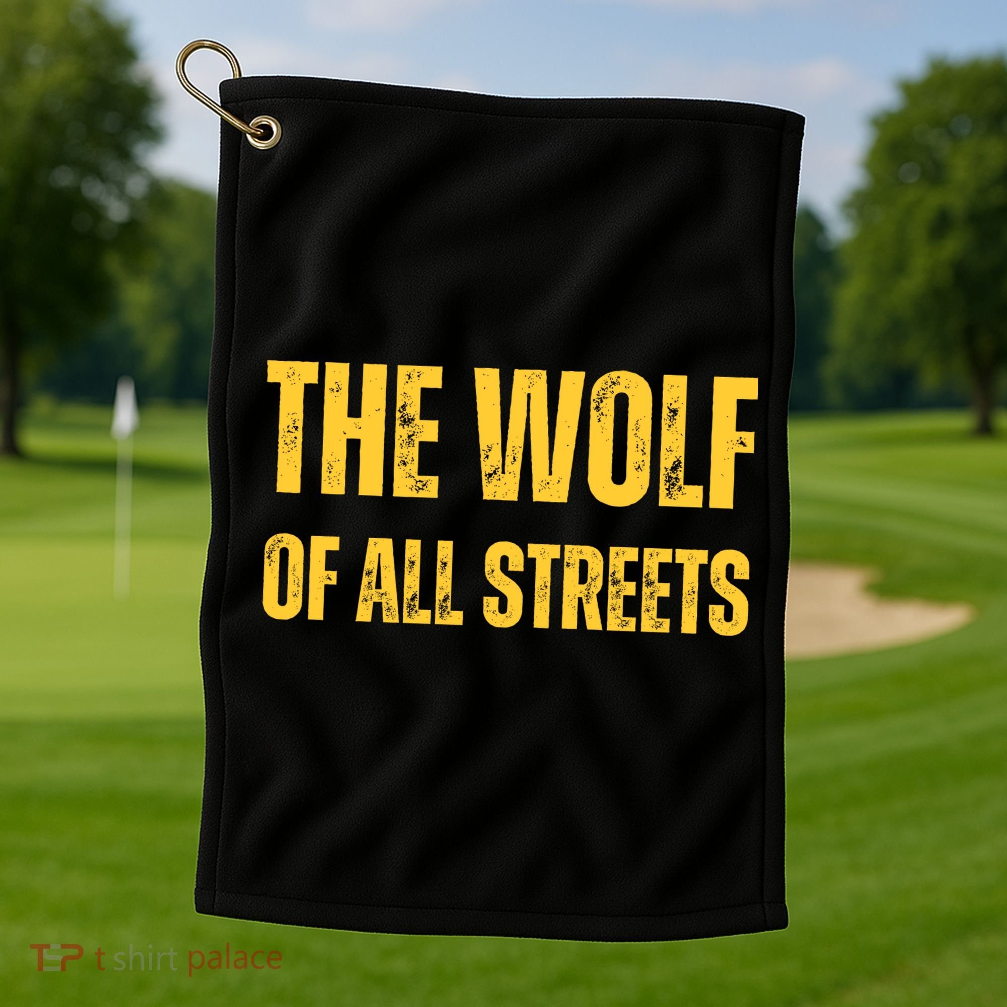 The Wolf Of All Streets Golf Towel