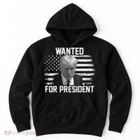 Trump Wanted President Trump Mugshot Hoodie thumb 0